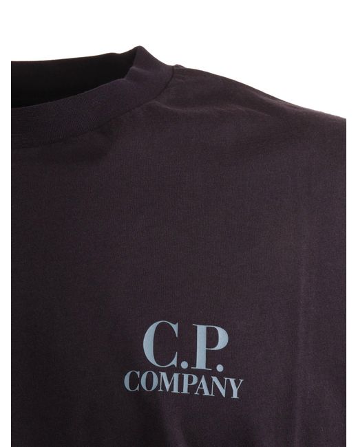 C P Company Black T Shirts Short Sleeve