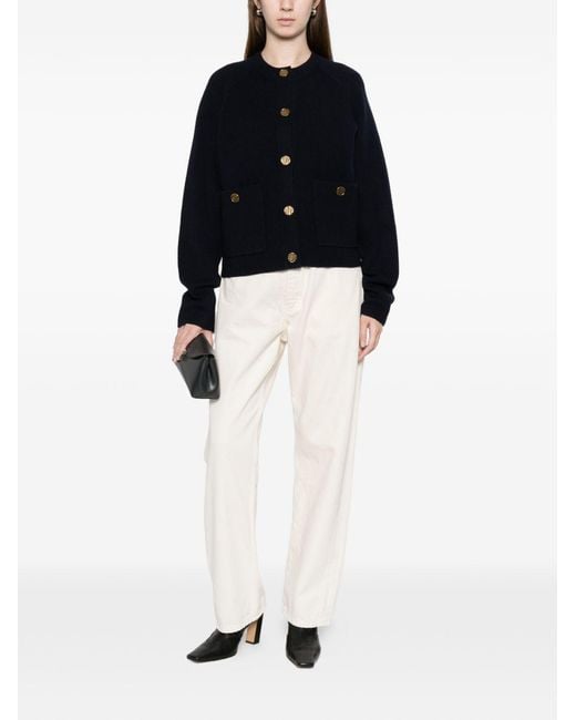 Totême  Blue Wool Cardigan