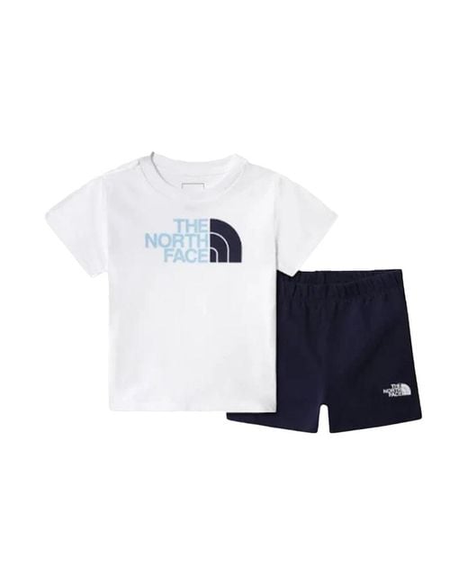 The North Face Blue T Shirt With Shorts Set