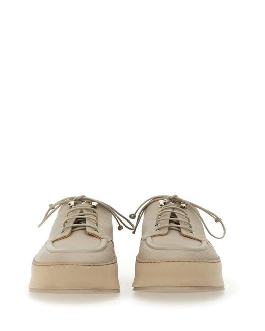 Marsèll Natural Hammered Leather Cassapana Sneakers For for men