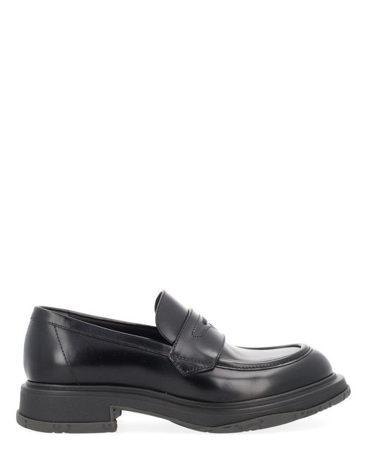 Gucci Gray Leather Loafer for men