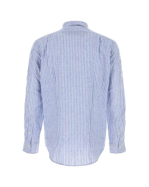 Polo Ralph Lauren Blue Regular Stripes Shirt for men