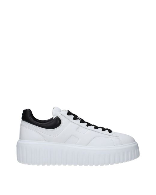 Hogan White Sneakers H-Stripes Frauen Haut weiß/schwarz