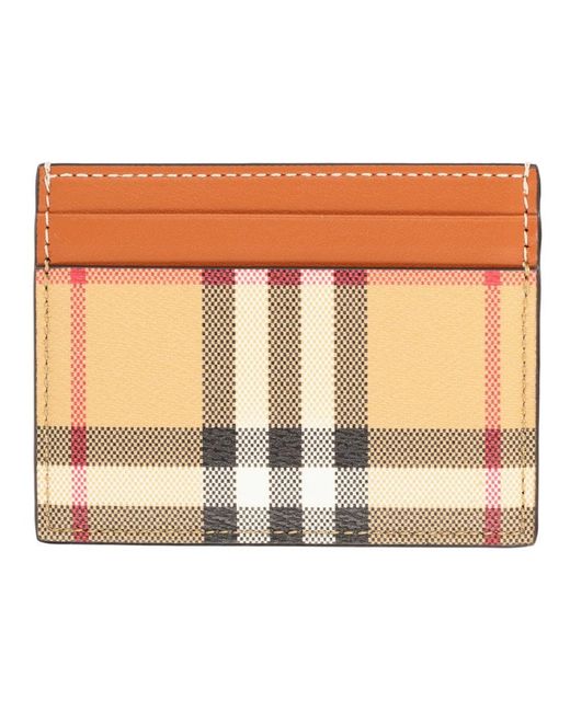 Burberry Brown Portacarte "Check"