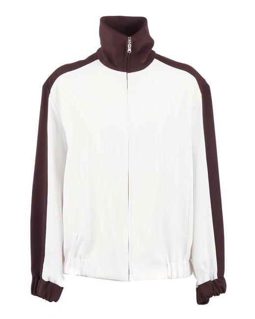 P.A.R.O.S.H. The Two Tone Jacket. in het White