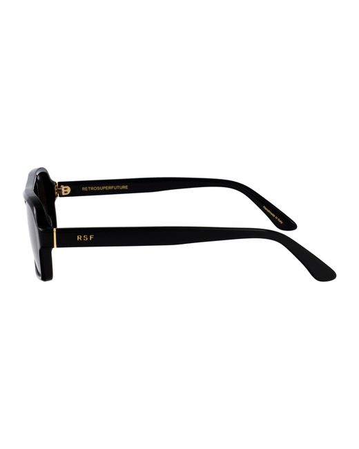 Retrosuperfuture Black Squared Sunglasses Xta