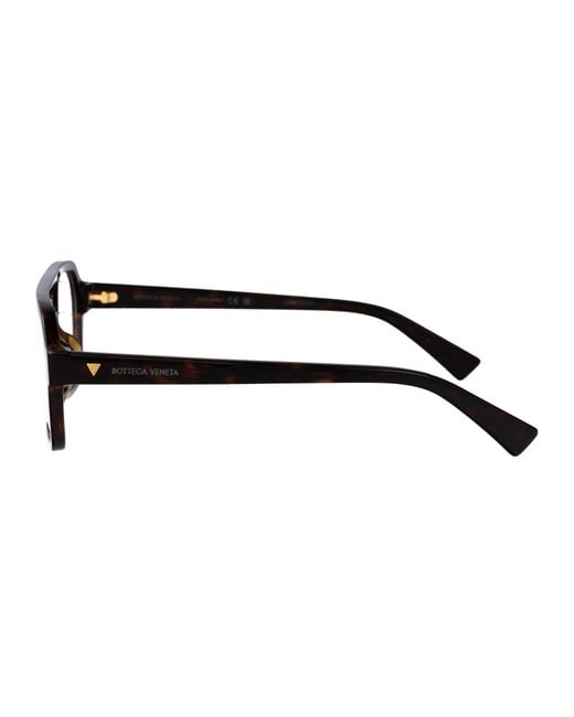 Bottega Veneta Black Aviator Optical Bv1336 Oa 002 for men