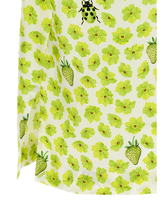 Chemise 'Strawberry Garden' Versace en coloris Yellow