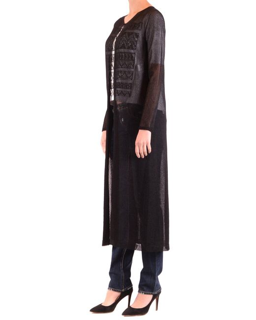 D.exterior Black Cardigan