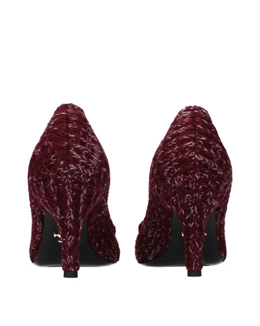 Prada Red Pump/ Fabric