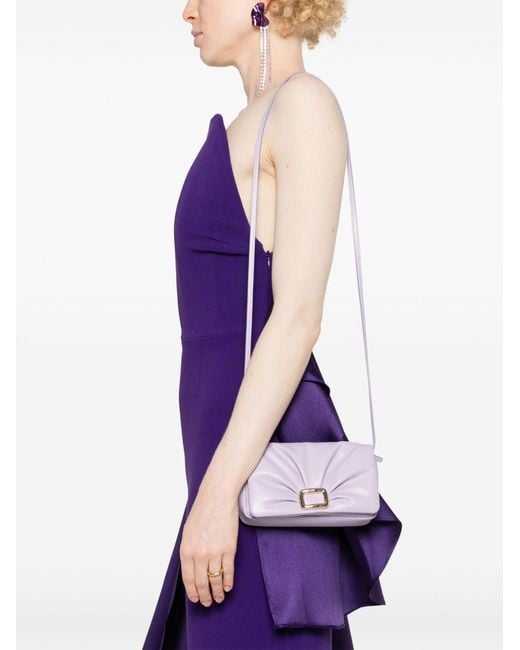 Roger Vivier Purple Viv Choc Me Mini Bag