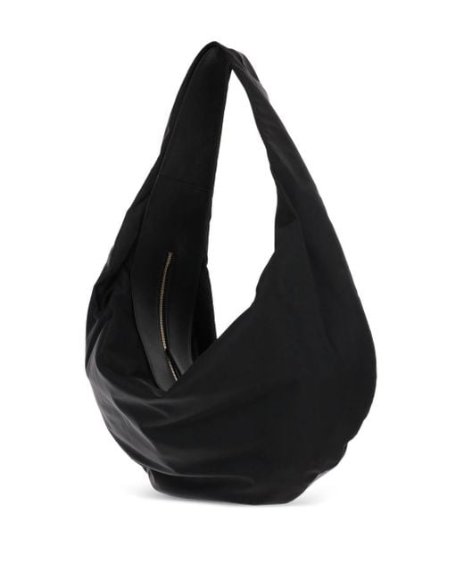 Khaite Black Olivia Sport Xl Nylon Hobo Bag