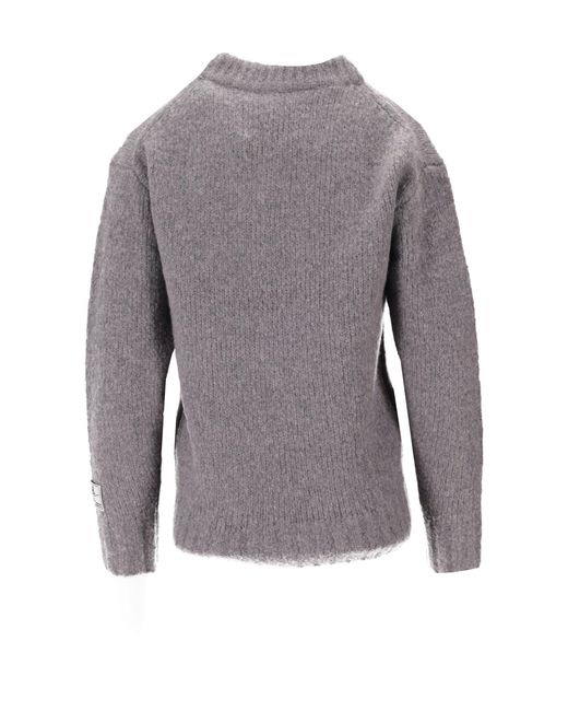 B.B. Wallace Gray Pullover mit V-Ausschnitt