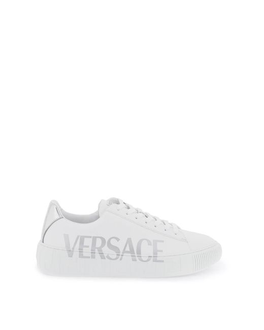 Versace Sneakers mit Greca-Muster in White für Herren