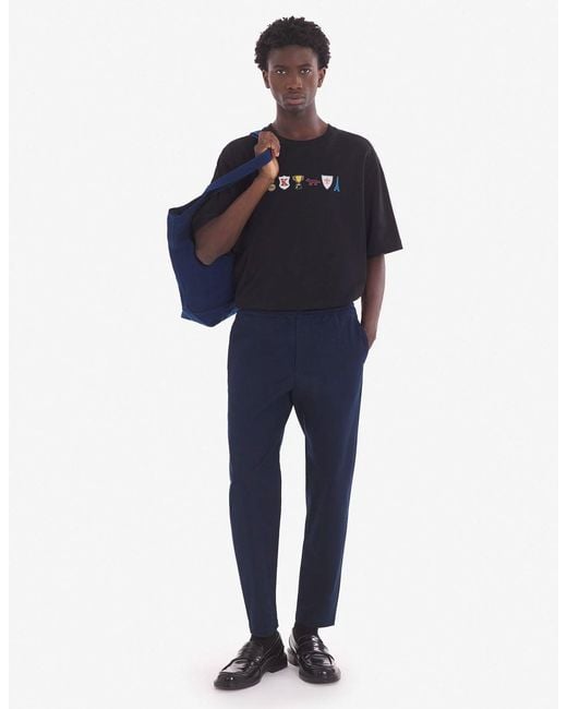 Maison Kitsuné Blue Trousers for men