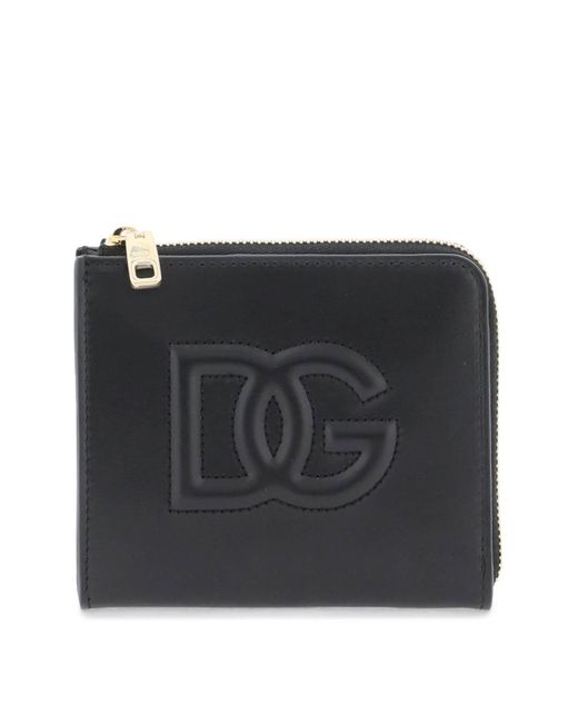 Dolce & Gabbana Black DG Logo Brieftasche