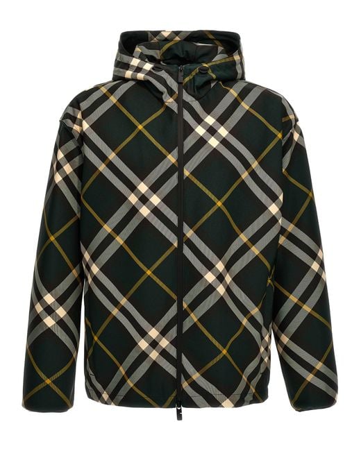 Burberry Multicolor Ered Hooded Jacket for men