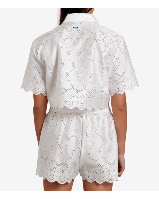 MSGM Shirts Wit in het White