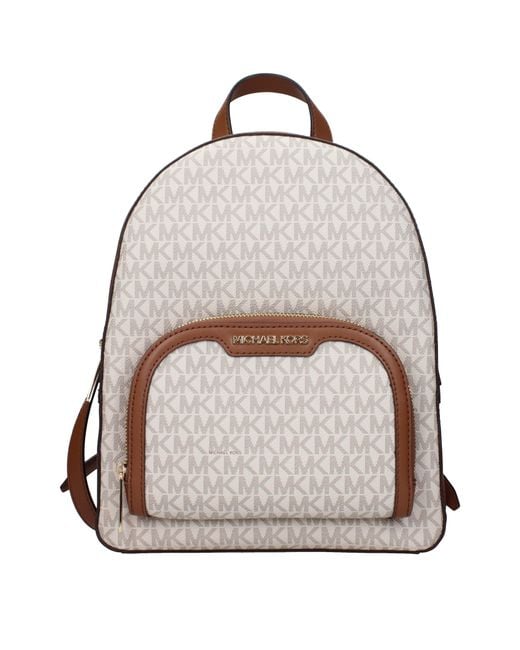 Michael Kors Multicolor Beige Fabric Backpack
