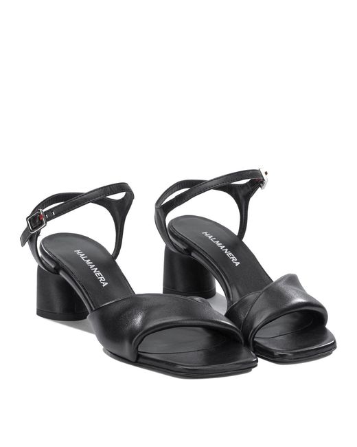 Halmanera Black Sandals