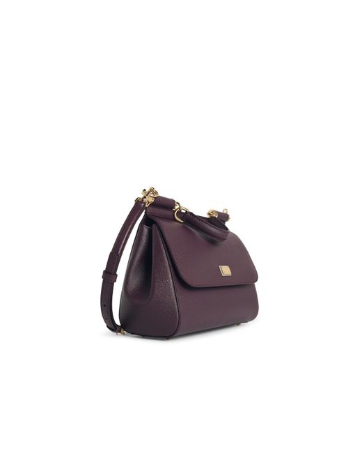 Dolce & Gabbana Purple Large 'Sicily' Handbag