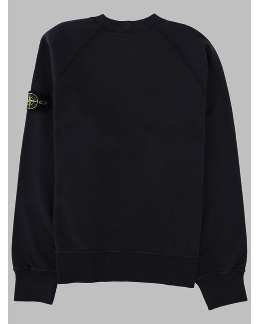 Stone Island Black Classic Cotton Sweatshirt