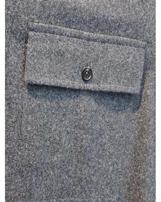 Jil Sander Blue Shirt Jacket for men