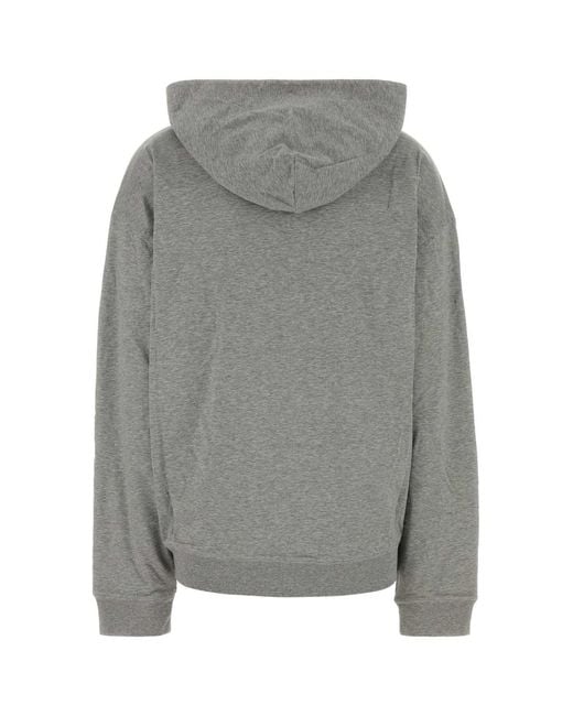 Miu Miu Gray Grey Cotton Sweatshirt