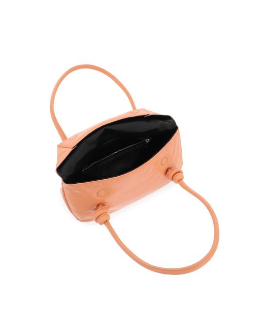 Patent Leather Bolso de hombro pequeño Jil Sander de color Orange