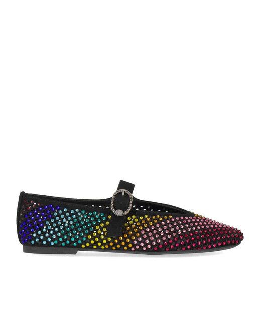 Kurt Geiger Brown Mayfair Multicolored Ballet Flat Shoe