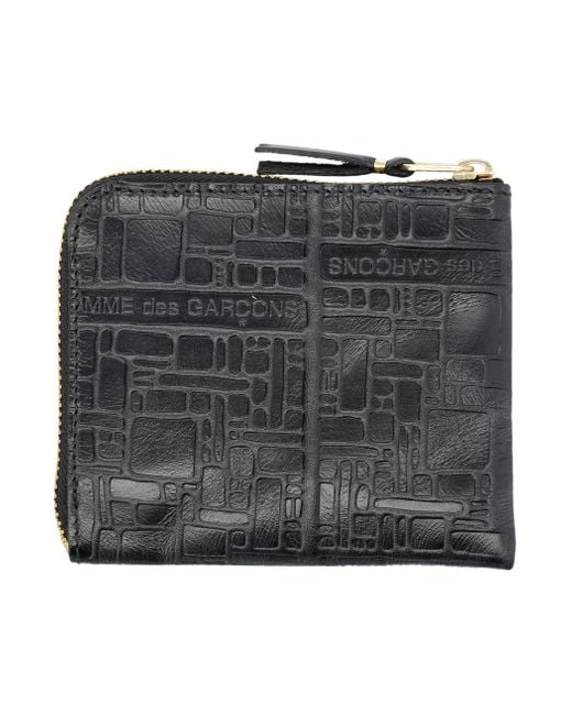 Comme des Garçons Black Embossed Logotype Wallet