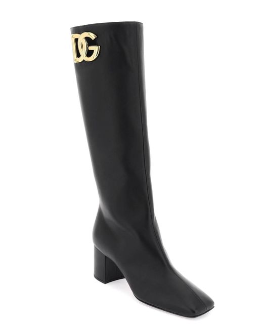 'Jackie' Boots Dolce & Gabbana en coloris Black