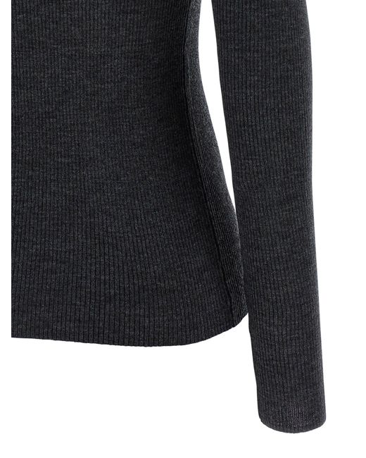 P.A.R.O.S.H. 'leila25' Sweater Met Capuchon in het Black