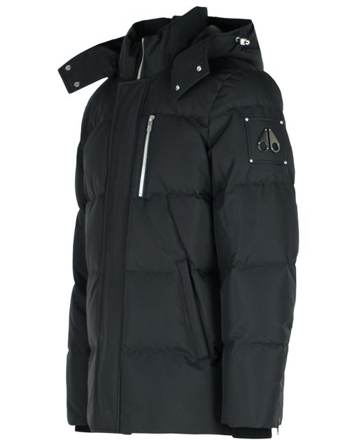 Moose Knuckles Black Cloud 3Q' Nylon Down Jacket