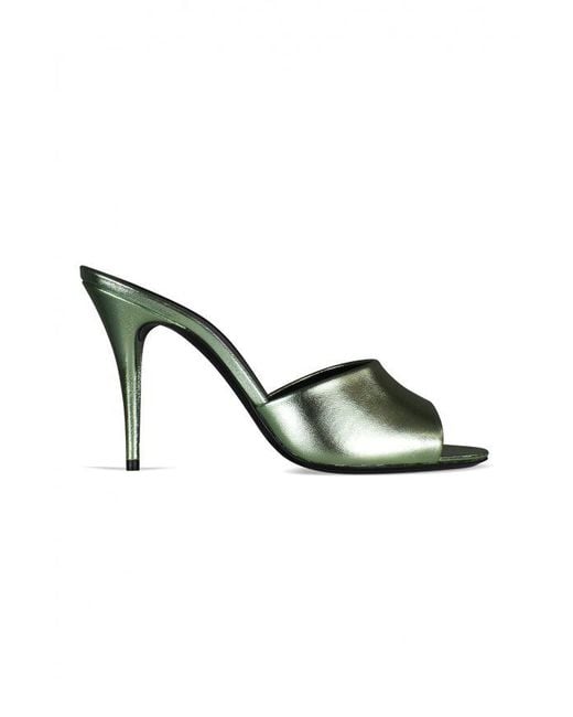 Saint Laurent Metallic La 16 Mules