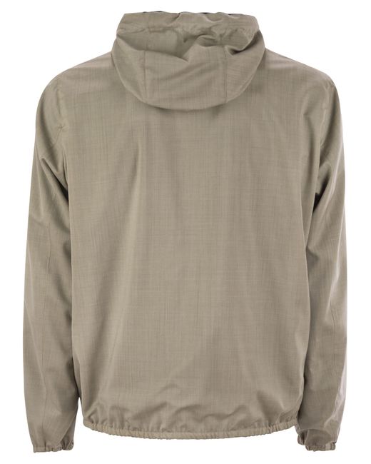 Herno Gray Reversible Hooded Jacket for men