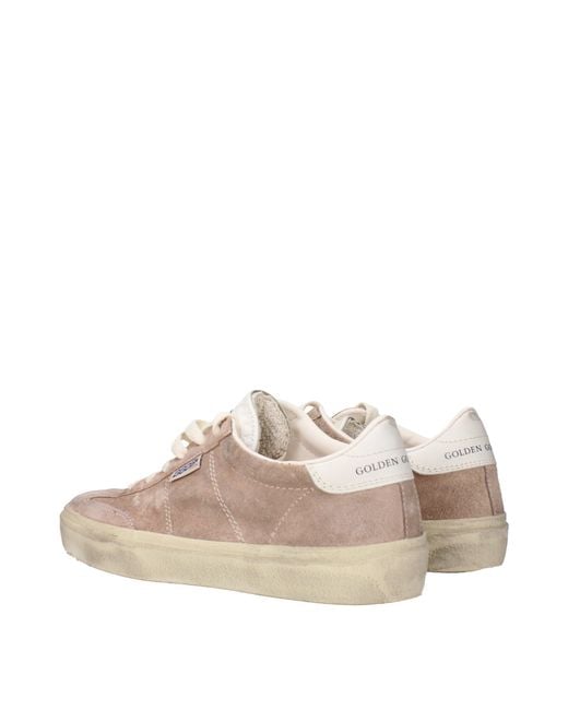 Golden Goose Deluxe Brand Natural Sneakers Soul Star Donna Camoscio Rosa/Rosa Polvere