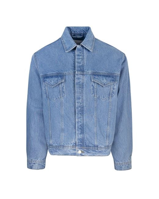 Arte' Blue Giubbino Logo Bird Denim