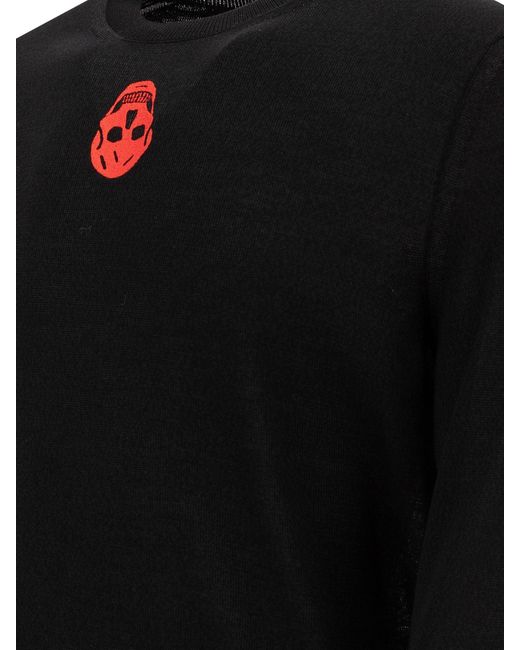 Alexander Mc Queen "Skull invertida Sweatshirt Alexander McQueen de hombre de color Black