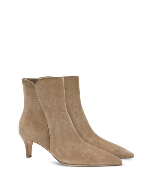 Gianvito Rossi Brown Levy Suede Boots
