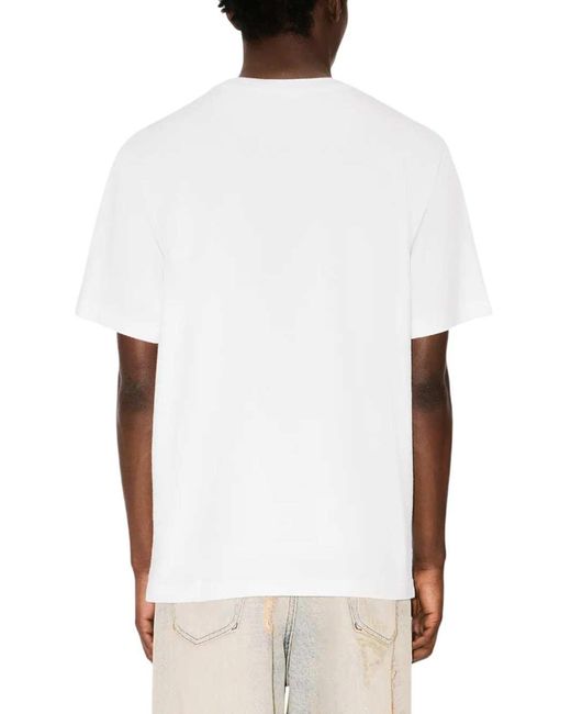 KENZO White Embroidered Wild Tiger" Cotton T Shirt