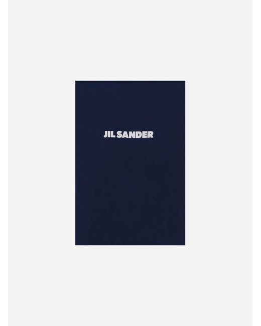 Jil Sander Blue Logo Cotton T-Shirt