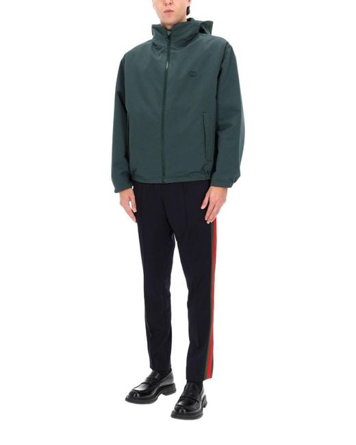 Gucci Gray Jacket With Logo for men