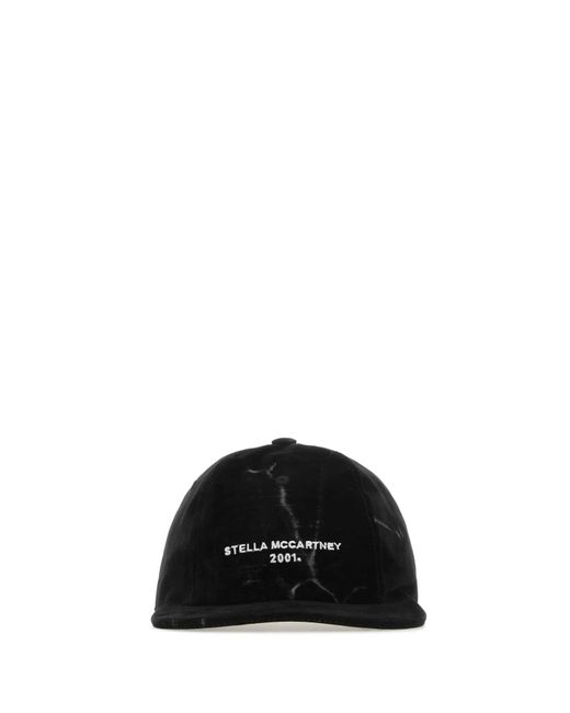Stella McCartney Black Velvet Baseball Cap