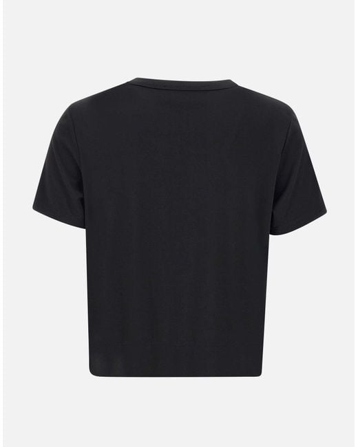 Black Viscose Blend Corth Camiseta Kaos
