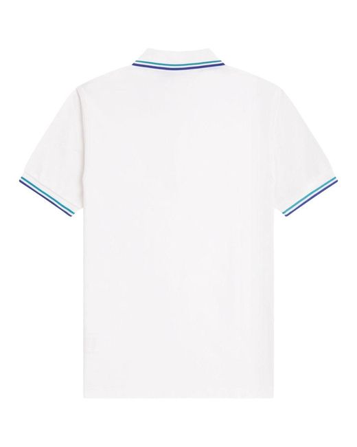 Fred Perry White Polo Con Logo
