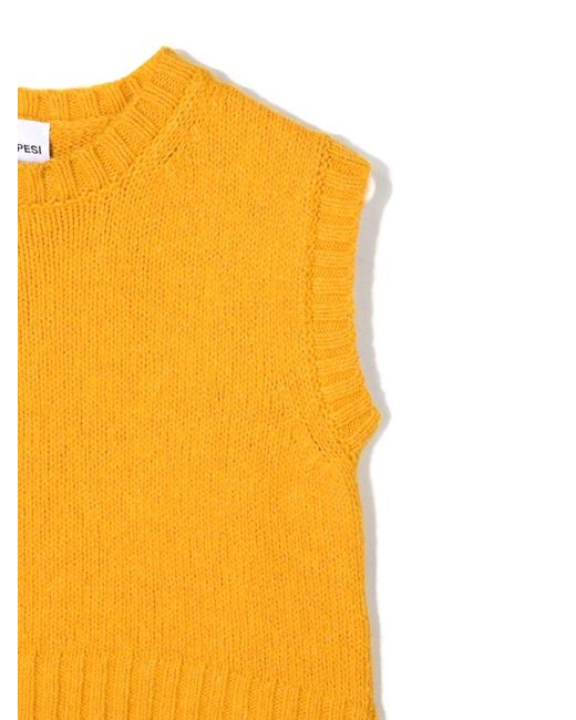 Aspesi Orange Tricot Vest