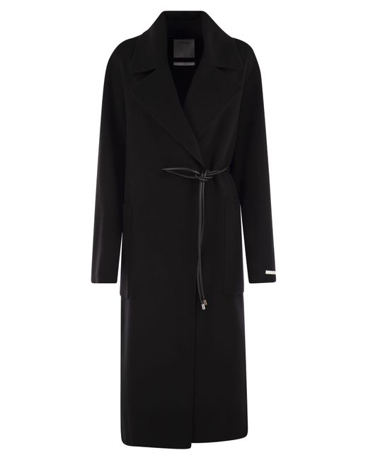 Sportmax Black Abate Double Dressing Gown Coat