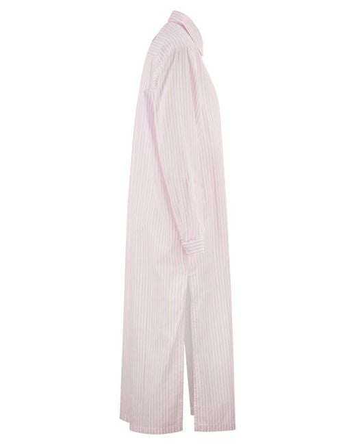 Mc2 Saint Barth Pink Long 'Shirtdress' Shirt