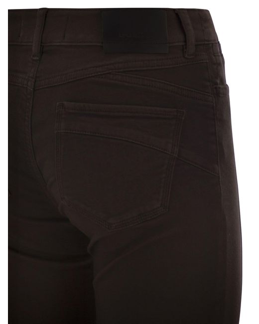 Sportmax Gray Enna Denim Pants With Mini Flare Line
